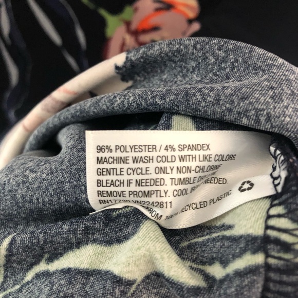 Navy One Shoulder Floral Dress - Picture 10 of 12